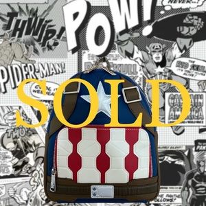 Loungefly Disney Parks Captain America Backpack